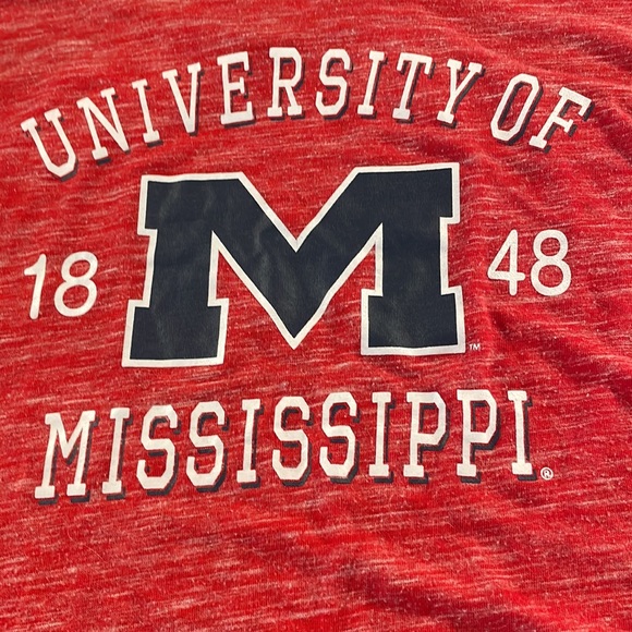 Ole Miss tank top university of Mississippi racer back red women’s size L large - Picture 1 of 8